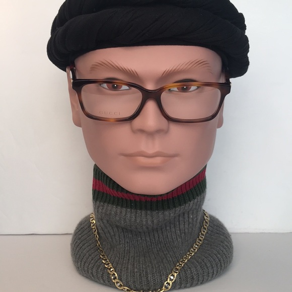 New Authentic - Gucci GG0168O 008 Rectangle Eyeglasses - Picture 4 of 16